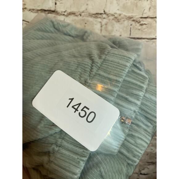 Forever 21 Corduroy Jacket Womens XS Light Sage Green Front Zip Hooded Bomber - Picture 2 of 13